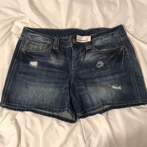 Distressed Jean Shorts